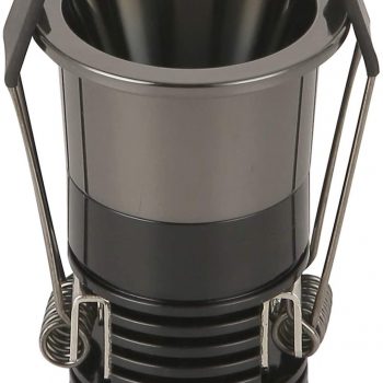 Pack x5 Empotrable LED 5W Negro Bridgelux Chip - 40° - UGR11 Antideslumbramiento, Foco Techo 25W total, Diseño elegante [Clase de eficiencia energética A+] (Luz Cálida (3000K))