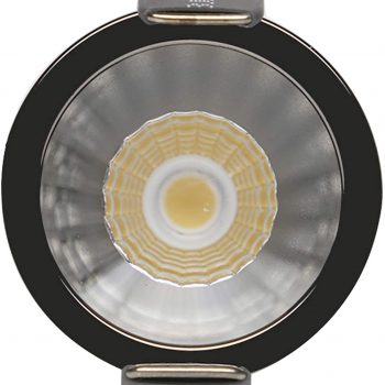 Pack x5 Empotrable LED 5W Negro Bridgelux Chip - 40° - UGR11 Antideslumbramiento, Foco Techo 25W total, Diseño elegante [Clase de eficiencia energética A+] (Luz Cálida (3000K))