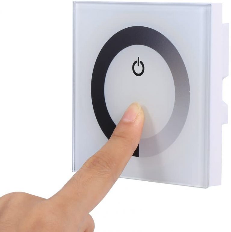 Controlador de panel táctil de pared DC 12V-24V Regulador de brillo