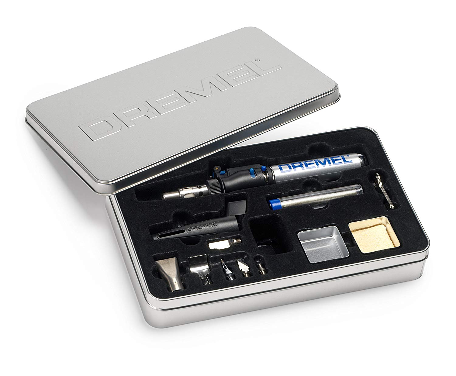 Dremel Versatip 2000 - Pirograbador a gas butano con 6 puntas para soldadura, pirografo, fusión, corte en caliente, compresión (duración de encendido máximo 90 min)2