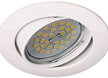 Foco Empotrable Blanco Basculante Aluminio, Color Blanco [Clase de eficiencia energética A+]