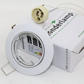 Foco Empotrable Blanco Basculante Aluminio, Color Blanco [Clase de eficiencia energética A+]