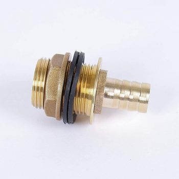 Racor 3-4 rosca hembra interior, 1 rosca macho exterior c juntas toricas-gomas + Codo 90 rosca 3-4 conexión manguera 19mm