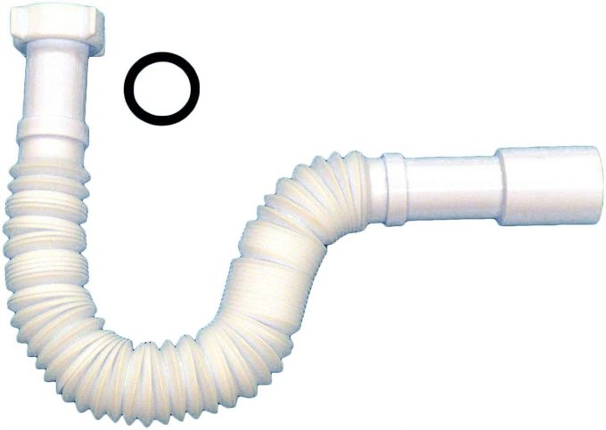 Tubo no elástico flexible Sifón para grifos color Blanco modelo3
