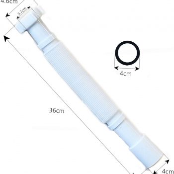 Tubo no elástico flexible Sifón para grifos color Blanco modelo3