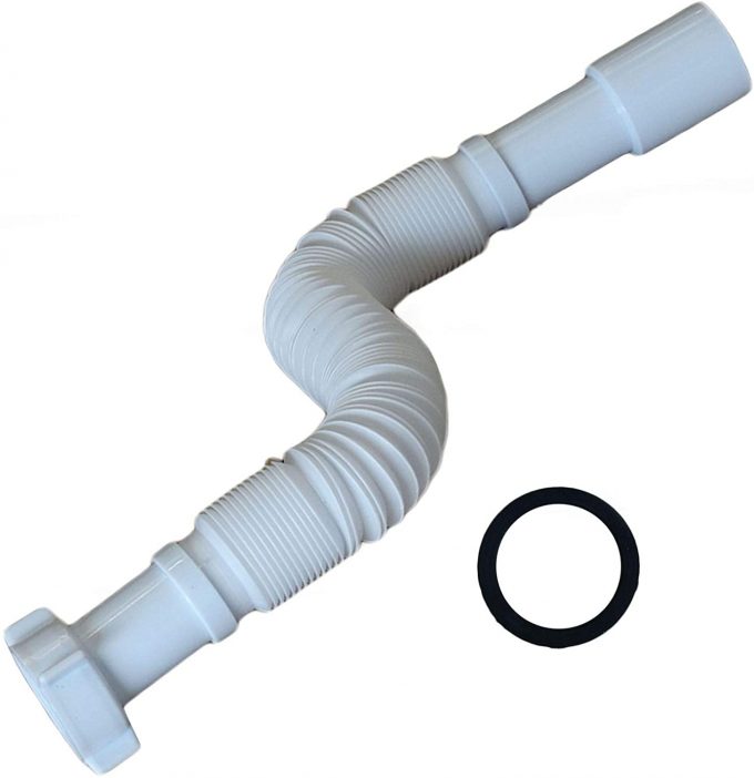 Tubo no elástico flexible Sifón para grifos color Blanco modelo3